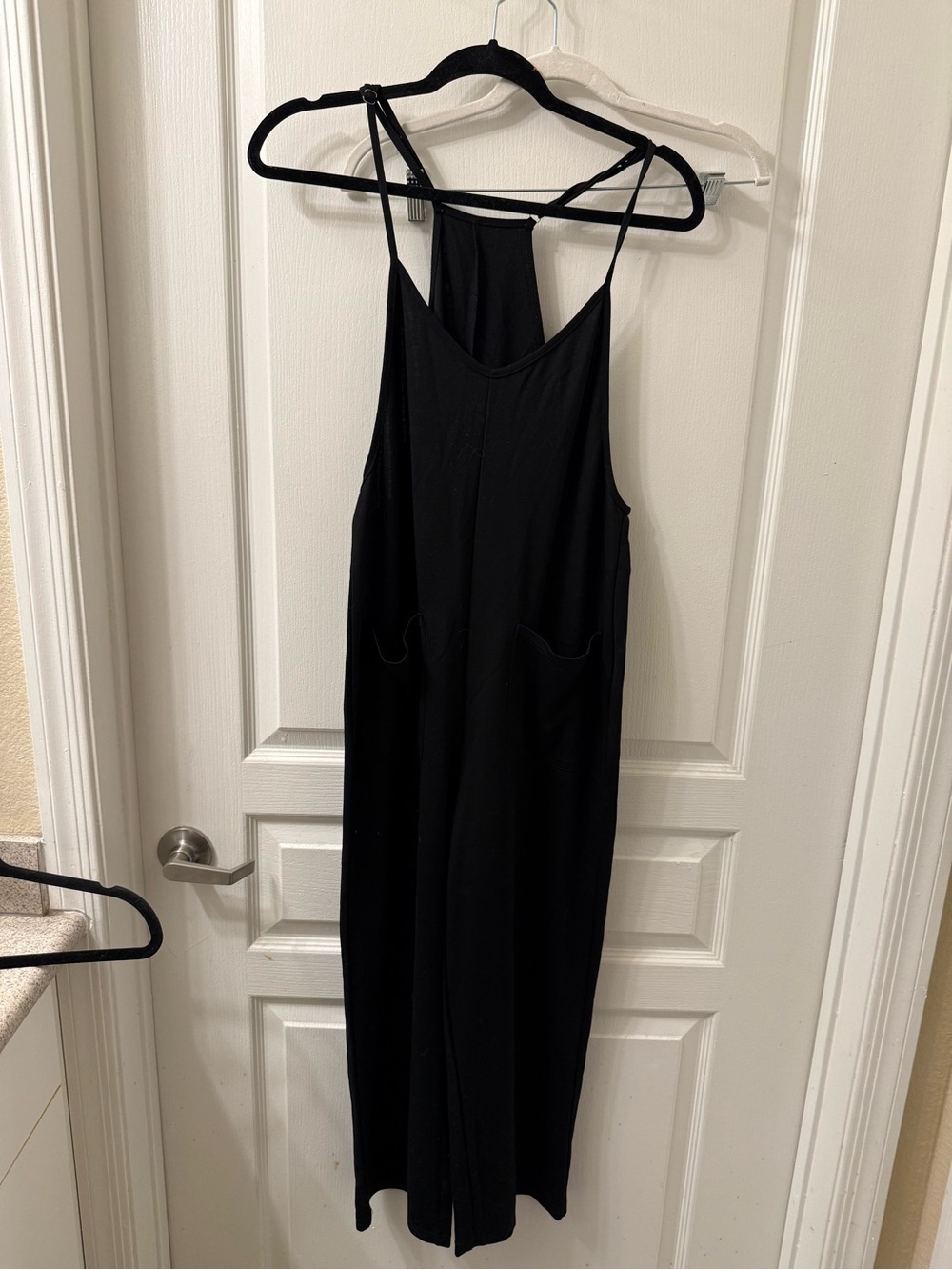 Black Strappy Wide-Leg Jumpsuit - Women Intimates & Sleepwear